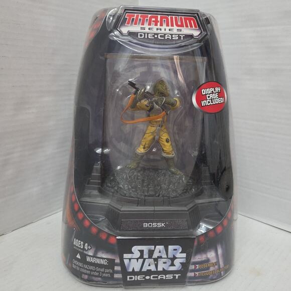 Star Wars BOSSK Titanium Series Die-Cast Action Figure Hasbro 2006 New W Display - Picture 1 of 6